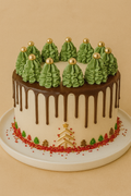 Holiday Celebration Cake 6” – Elegant Christmas Cake | Cindy Múnera Cake Shop