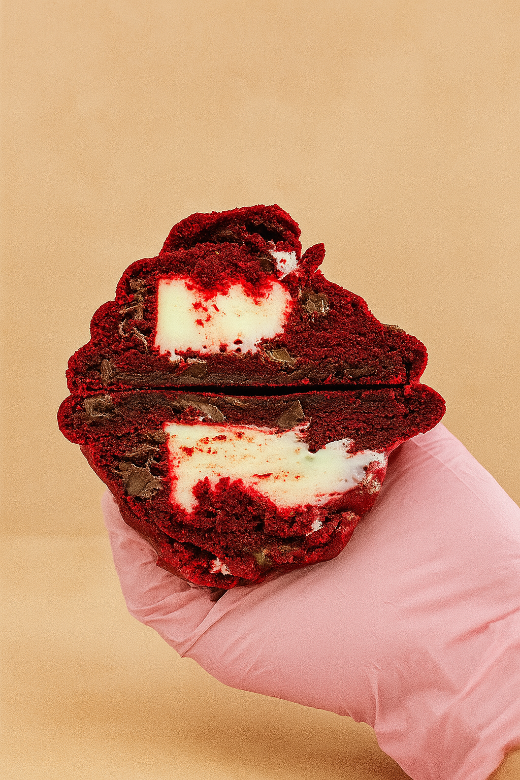 Red Velvet Cheesecake Light | Red Velvet Stuffed Cookie
